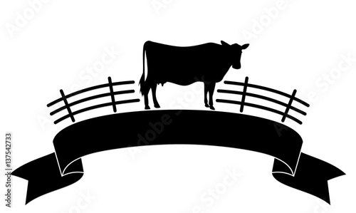 Logo with cow.