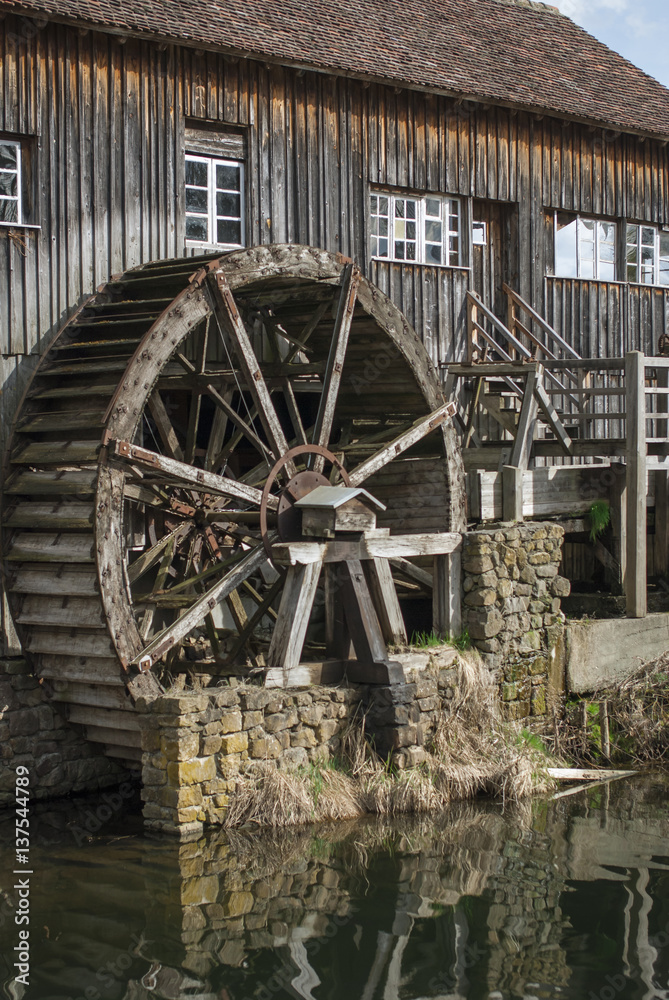 Moulin à eau en Alsace, patrimoine alsacien