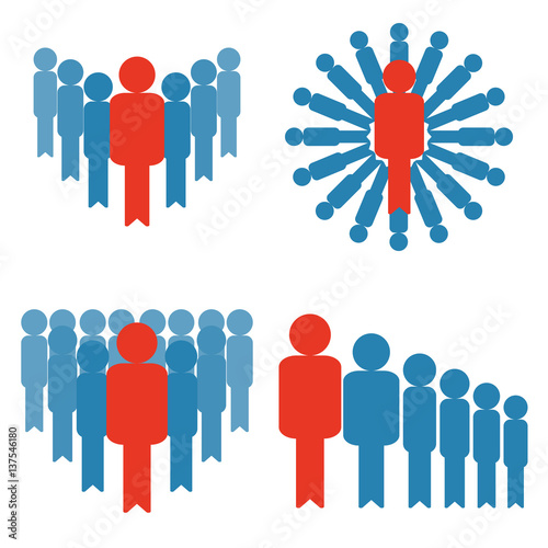 business leader vector set no text