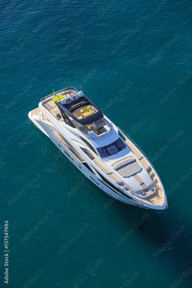 luxury yacht, aerial view italian shipyard PERMARE luxury yacht, aerial view italian shipyard PERMARE