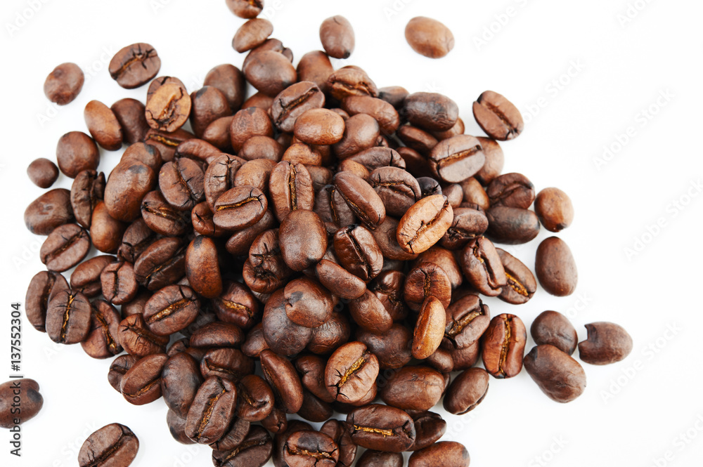 Coffee beans isolated on white background Coffee beans isolated on white background