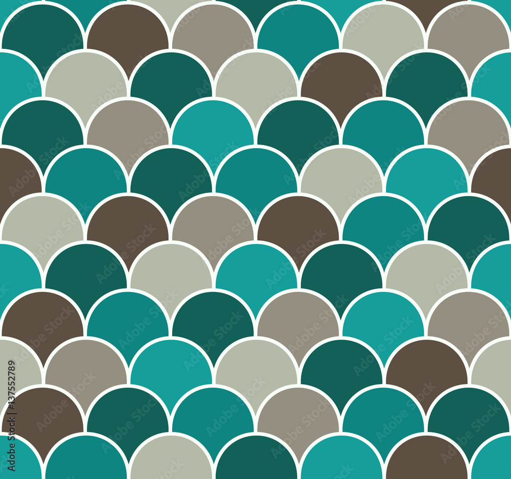 Scallop seamless vector pattern Scallop seamless vector pattern