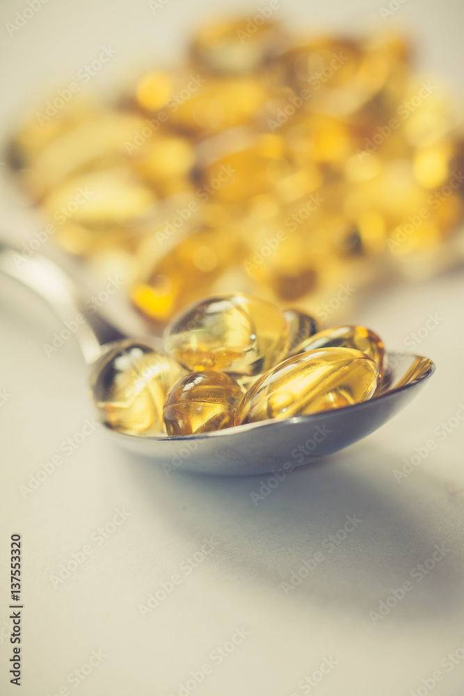 Cod liver oil capsules