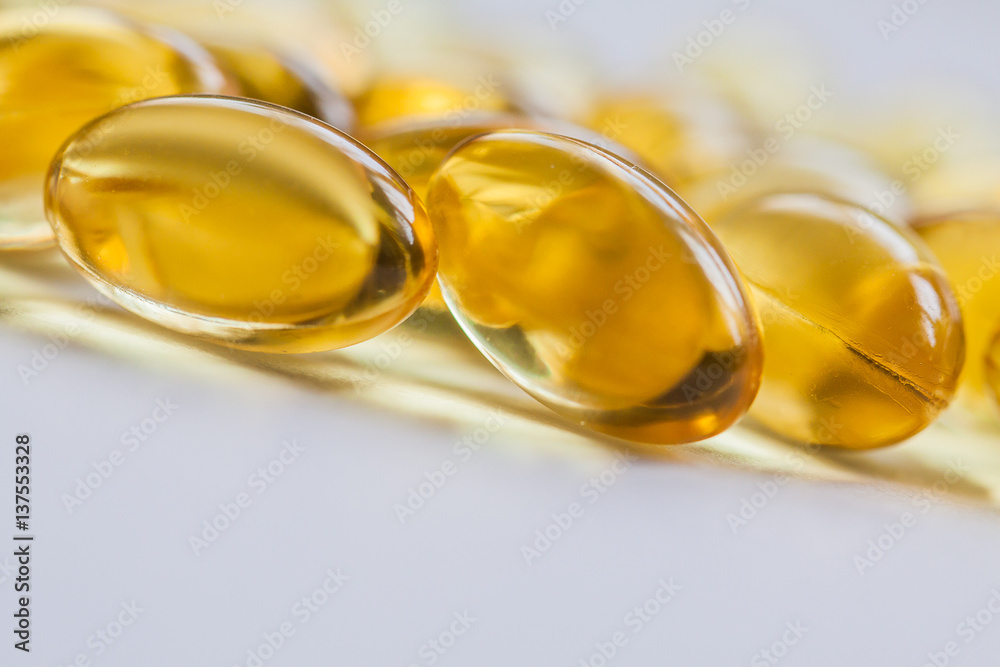 Cod liver oil capsules