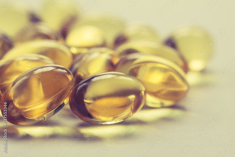 Cod liver oil capsules