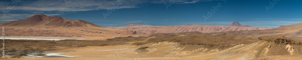 Panorama of the Salar de Tara