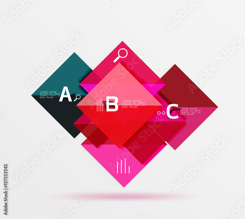 Geometric abstract background with option infographic Free Download Geometric abstract background with option infographic - GFXLoad