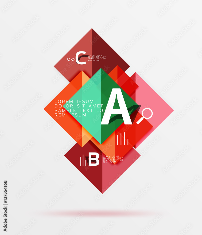 Geometric square and triangle template Geometric square and triangle template