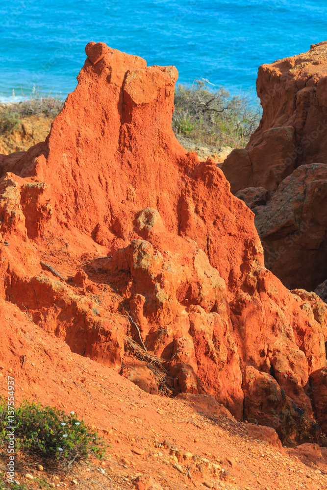 Fototapeta premium Summer Atlantic coast view (Albufeira, Portugal).