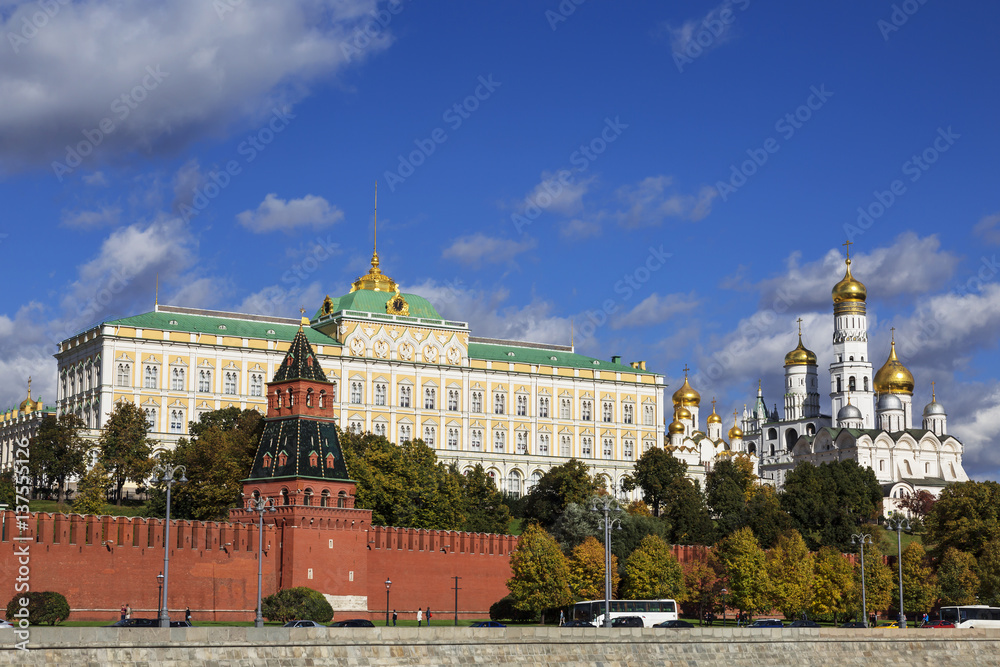 Panorama of Moscow Kremlin, Moscow, Russia