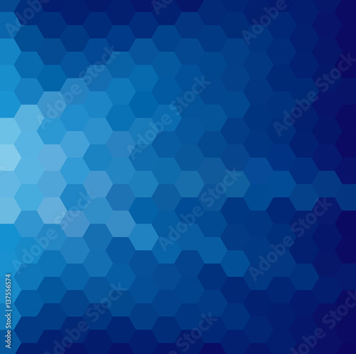 Abstract modern background of blue polygons