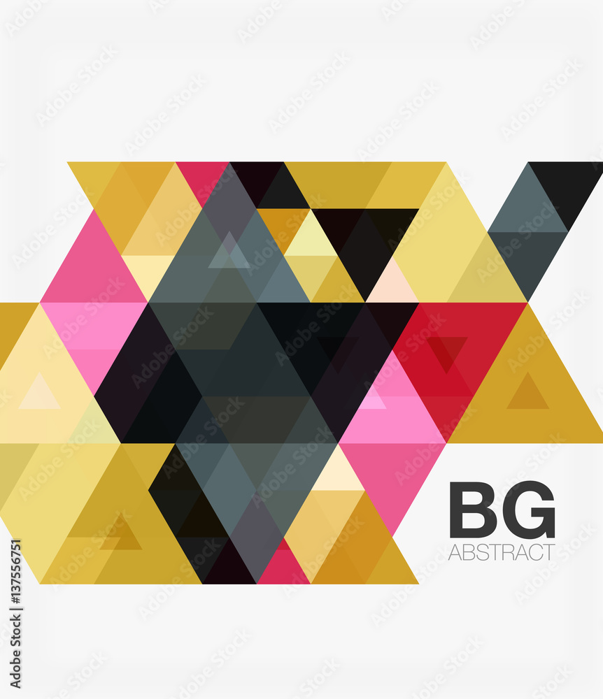 Triangles abstract background