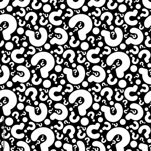 seamless question pattern and background vector illustration