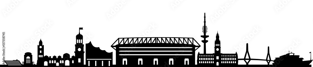 Skyline Hamburg Stadion