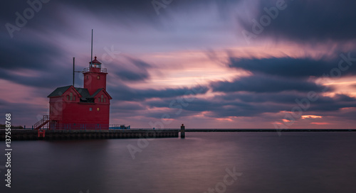 Holland Lighthouse with long exposure