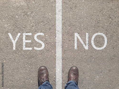 standing at the crossroad making decision which way to go