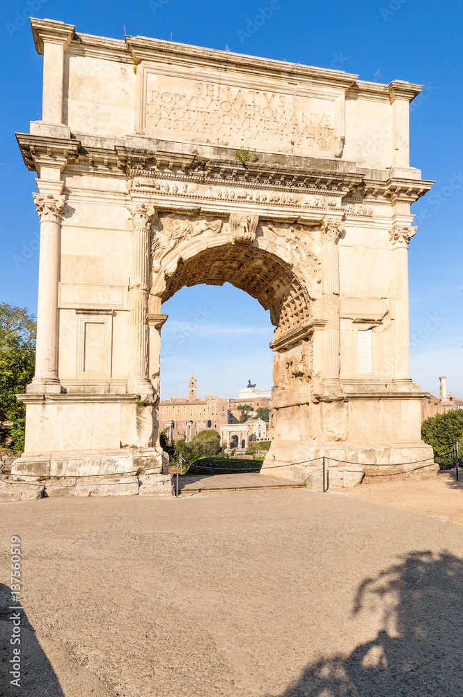 Rome. Italy. Arch of Titus, 82 AD