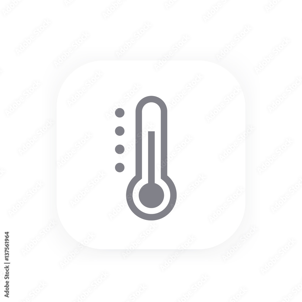 Thermometer vector icon Thermometer vector icon