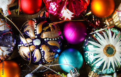 Christmas decorations on a wooden table 21