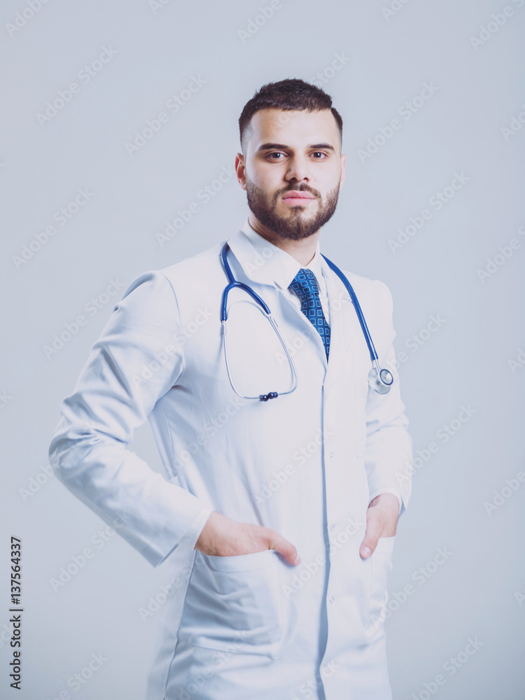 Doctor on white background. Doctor on white background.