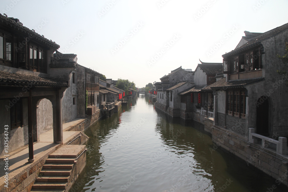 Naklejka premium ancient town