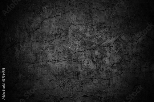 grim wall texture, dark background black cement photo