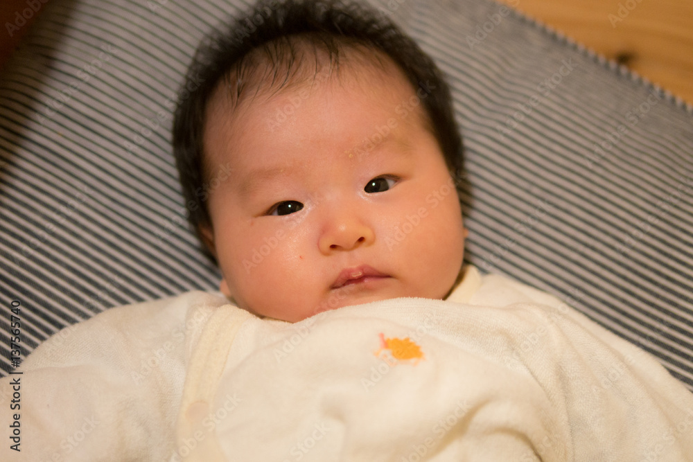 Newborn girls in Japan