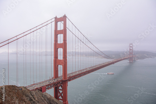 Black and White Golden Gate Bridge, San Francisco California United States
