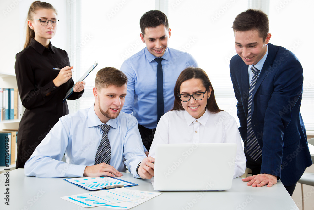 Business people working in an office Business people working in an office