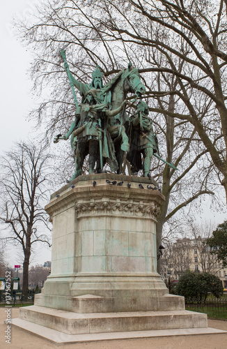 Statue Of Charlemagne notre dame,Paris