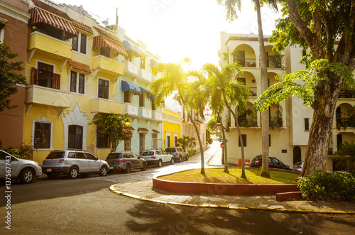 Street of Old San Juan in Puerto Rico