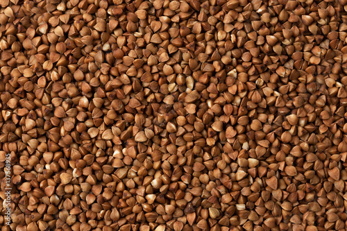 Dark Buckwheat texture high-quality photo of premium buckwheat groats