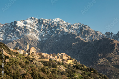 Village of Montemaggiore and Monte Grosso in Corsica © Jon Ingall