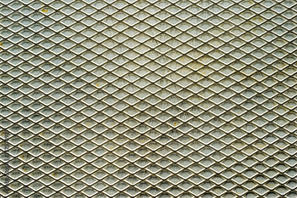 Old grey metal grate, nature metal grid for pattern industrial background Old grey metal grate, nature metal grid for pattern industrial background