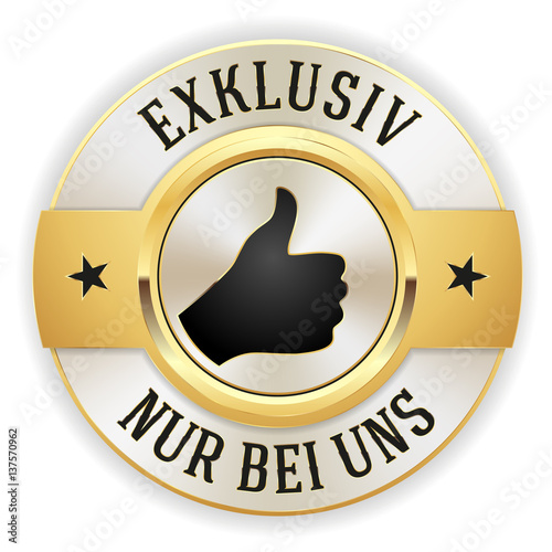 Goldener exklusiv nur bei Uns Siegel