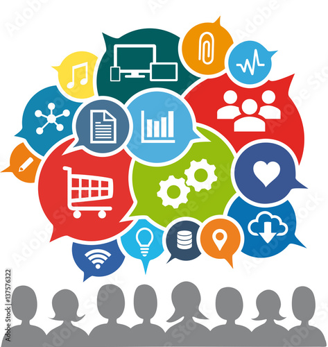 Social Media - Wir sprechen über ... Konsum, Austausch, Produkte, Industrie 4.0, digitale Welt