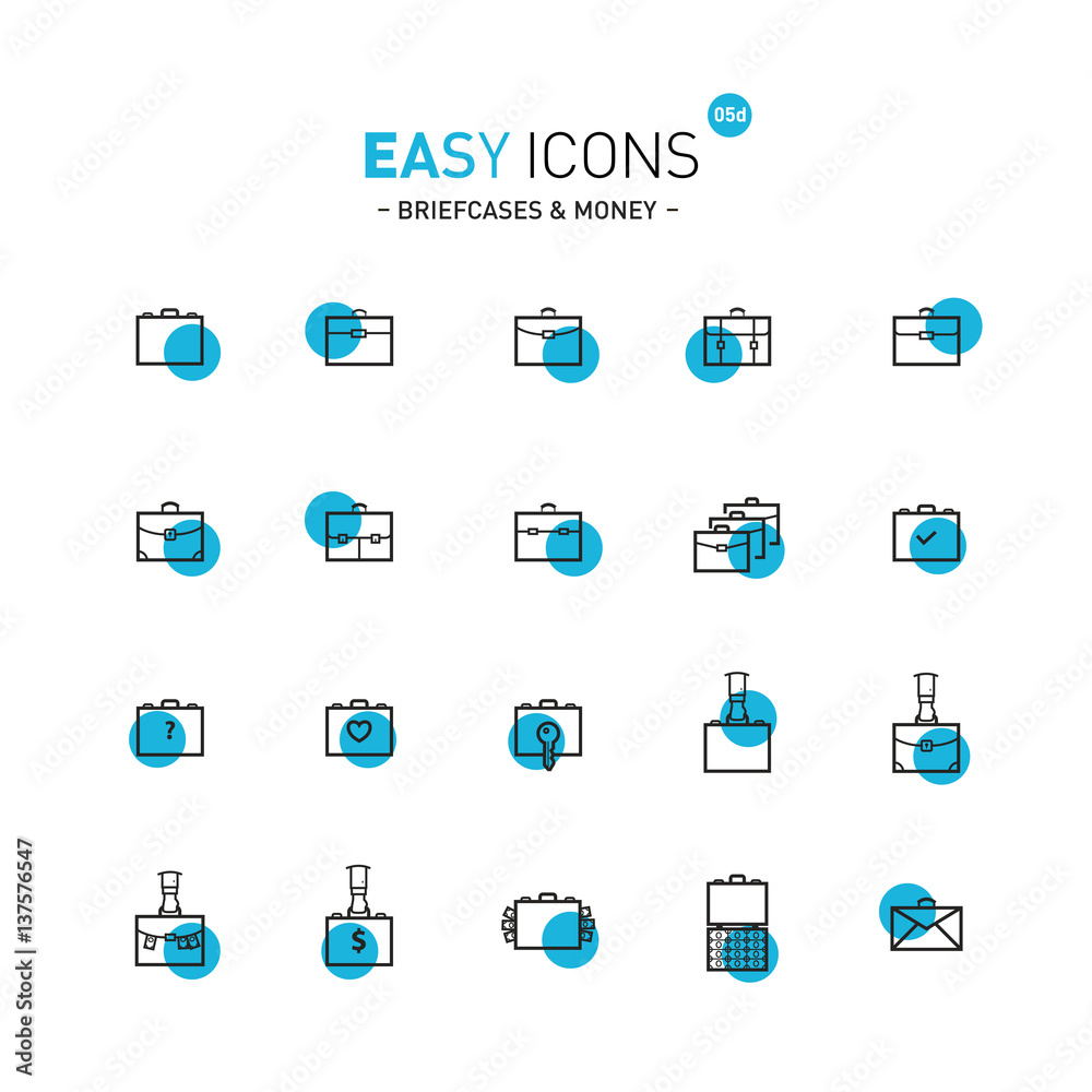 Easy icons 05d Briefcases
