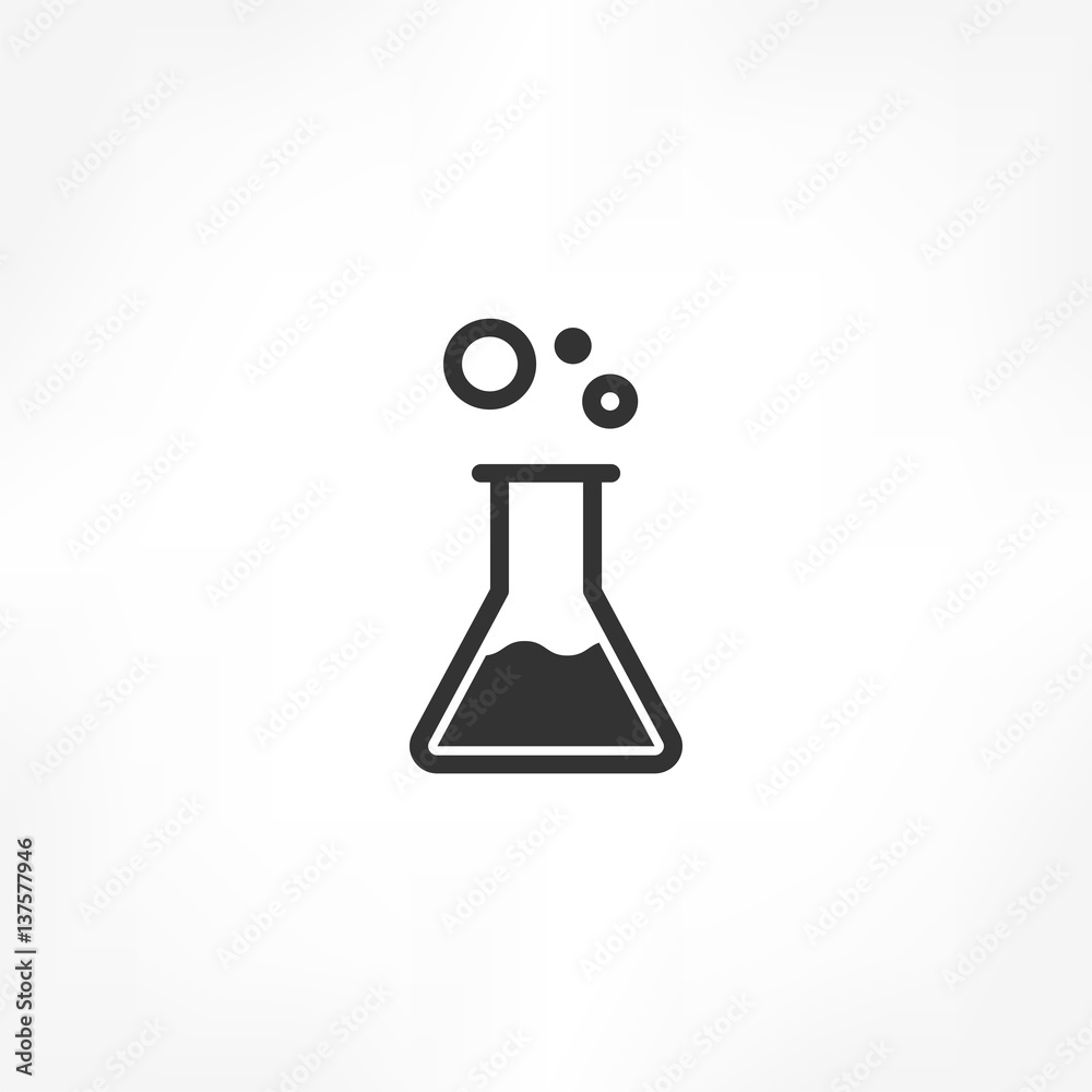 Erlenmeyer Flask icon Stock Vector Adobe Stock