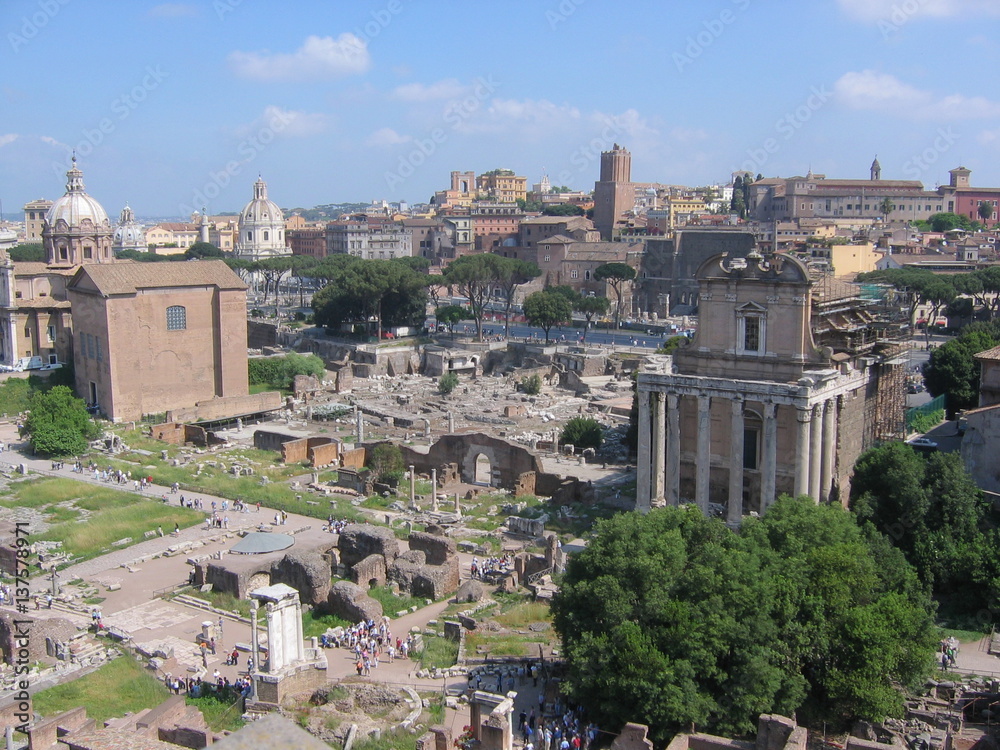 Foro Romano a Roma in Italia.