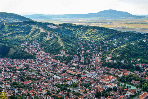 Panoramic view of the city of Brasov, Romania