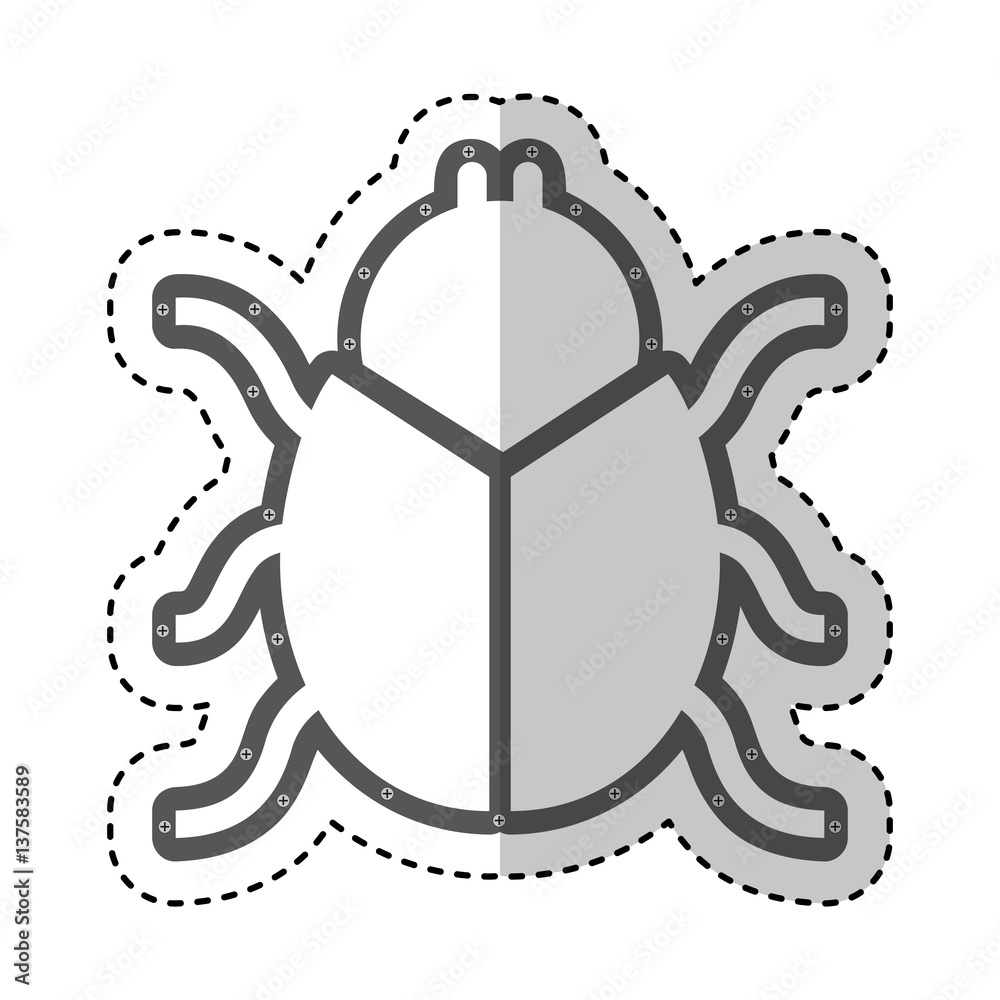 beetle silhouette isolated icon vector illustration design beetle silhouette isolated icon vector illustration design