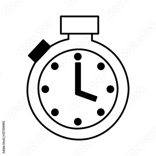 chronometer watch isolated icon vector illustration design