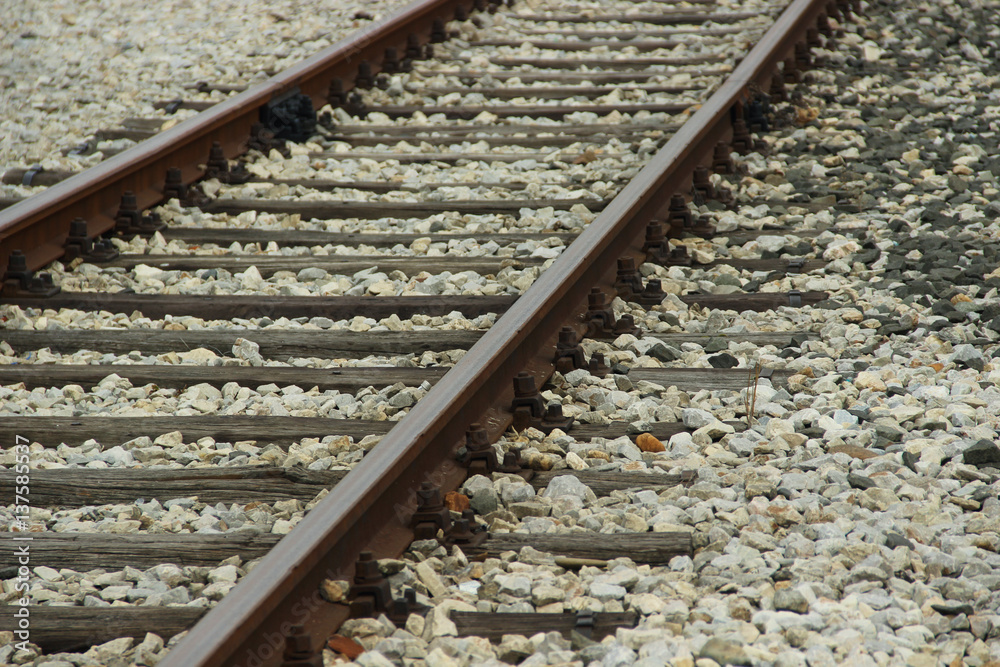 Naklejka premium Old railroad tracks