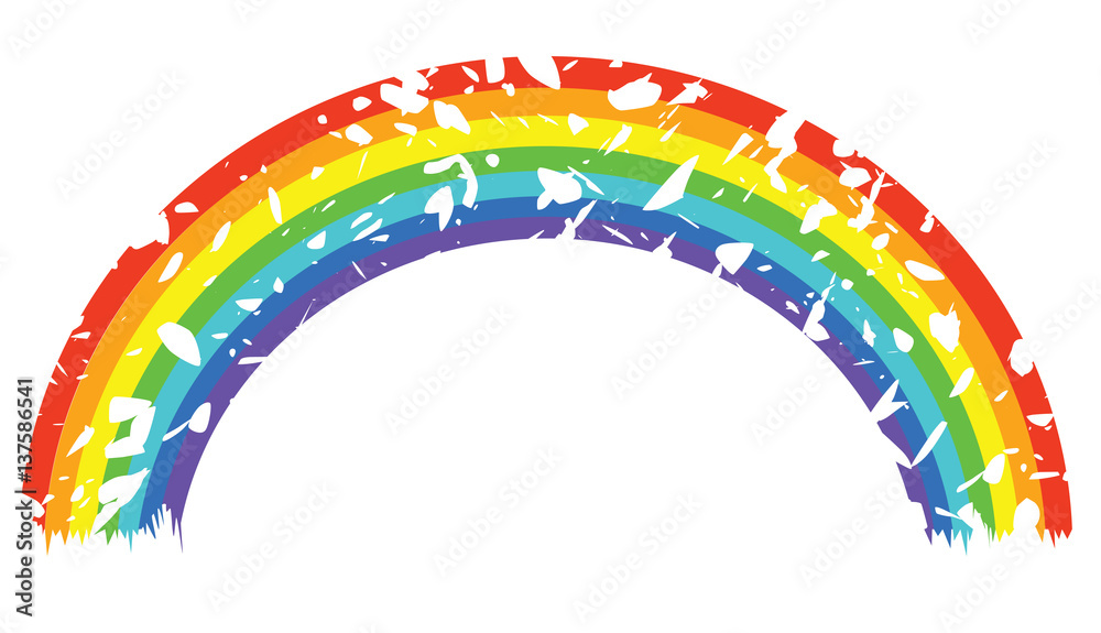 Fototapeta premium vector grunge rainbow