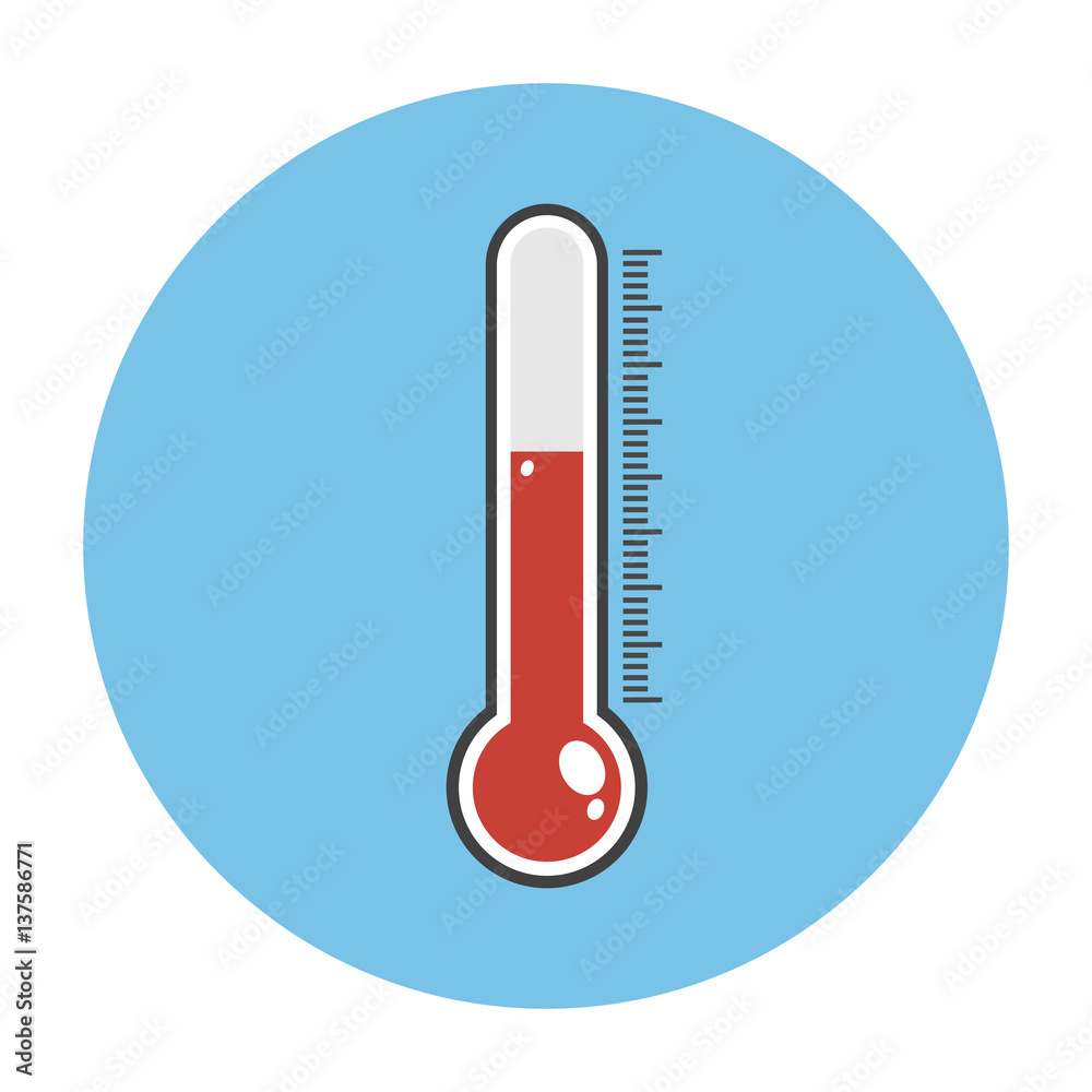 Thermometer icon. Thermometer icon.