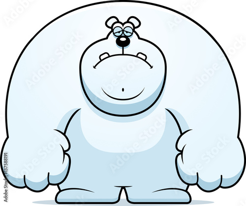 Sad Cartoon Polar Bear
