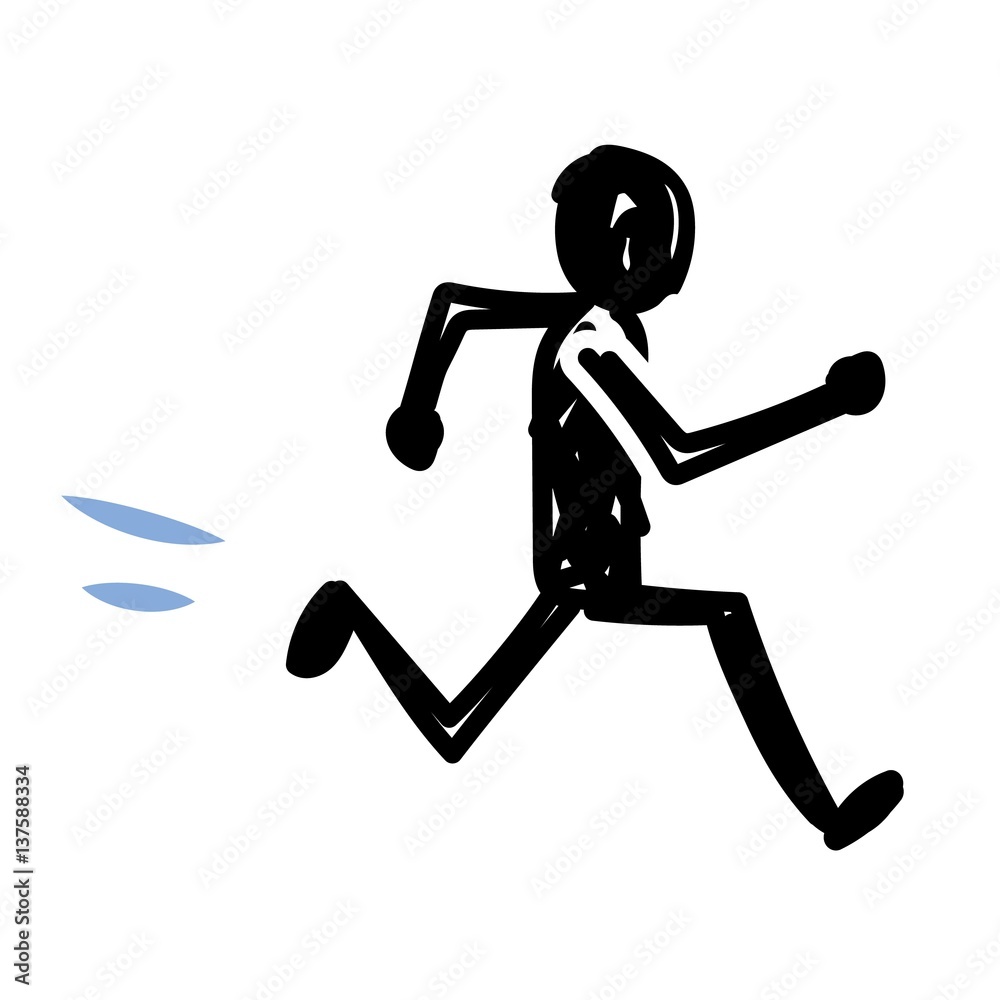 人物のシルエットイラスト 走る Stock Vector Adobe Stock 人物のシルエットイラスト 走る Stock Vector Adobe Stock