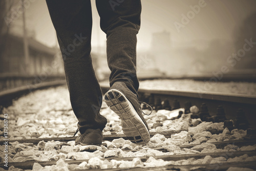 Walk on the railway track