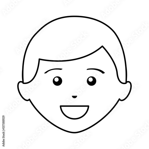 young man avatar character vector illustration design