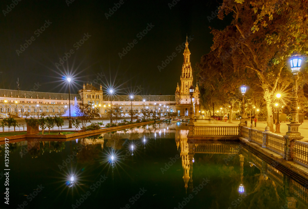 Obraz premium Seville. Spanish Square.